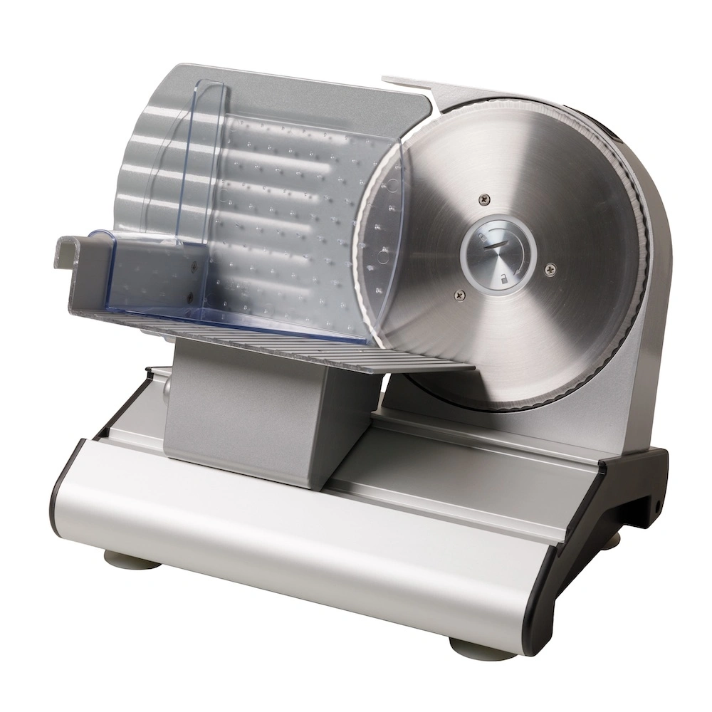 Ms1905 220W Aluminum Housing 19cm Blade 0-20mm Adjustable Meat Slicer